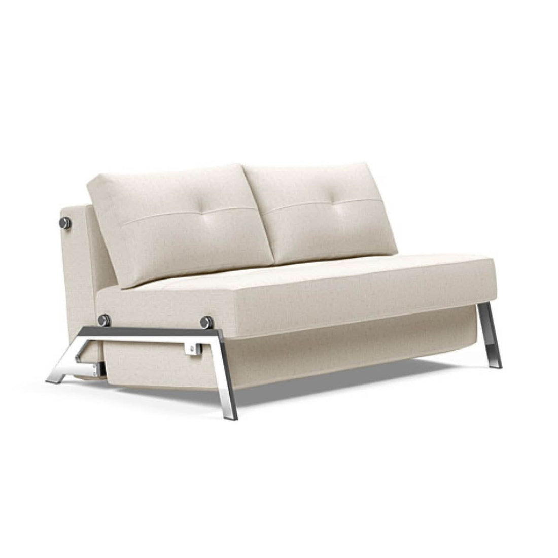 Cubed Full Size Sofa Bed With Chrome Legs