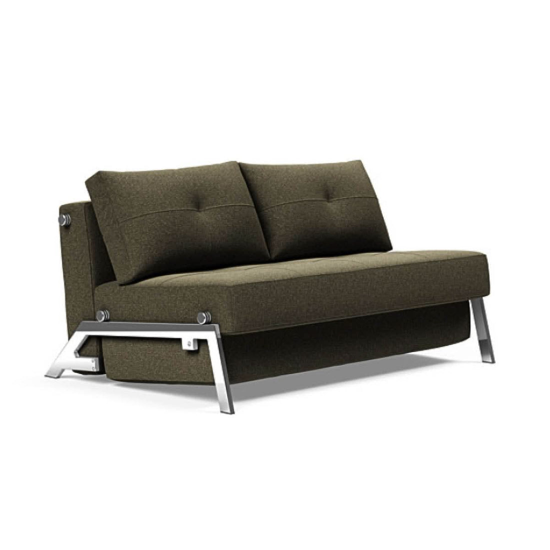 Cubed Full Size Sofa Bed With Chrome Legs