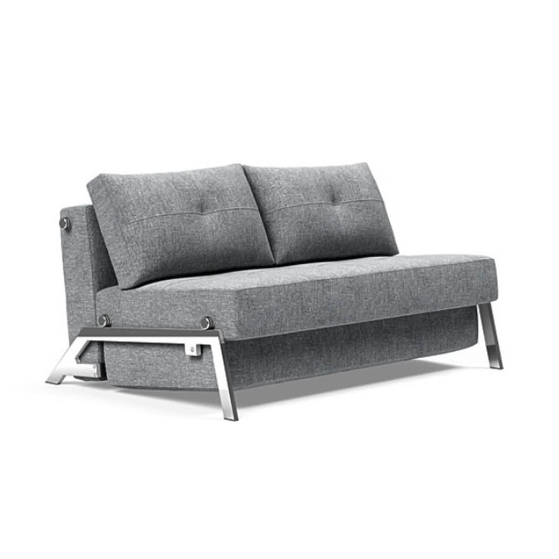 Cubed Full Size Sofa Bed With Chrome Legs