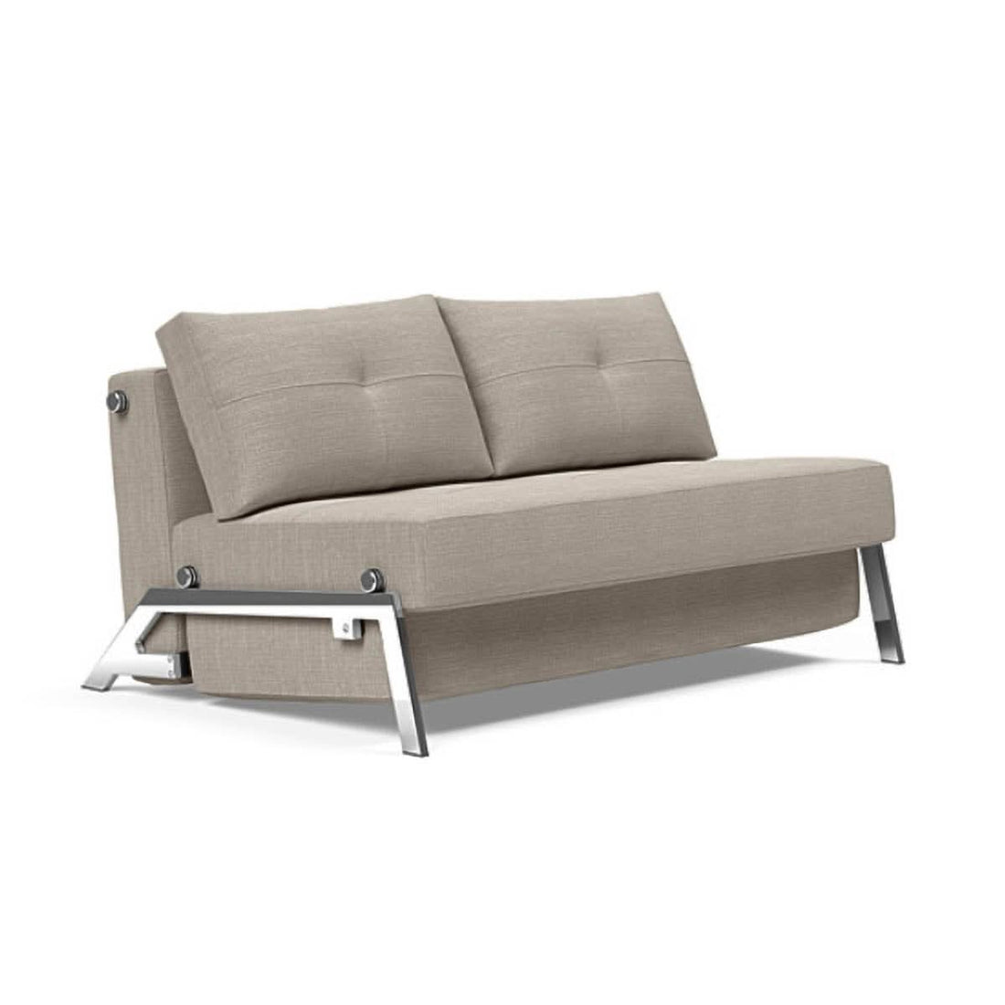 Cubed Full Size Sofa Bed With Chrome Legs