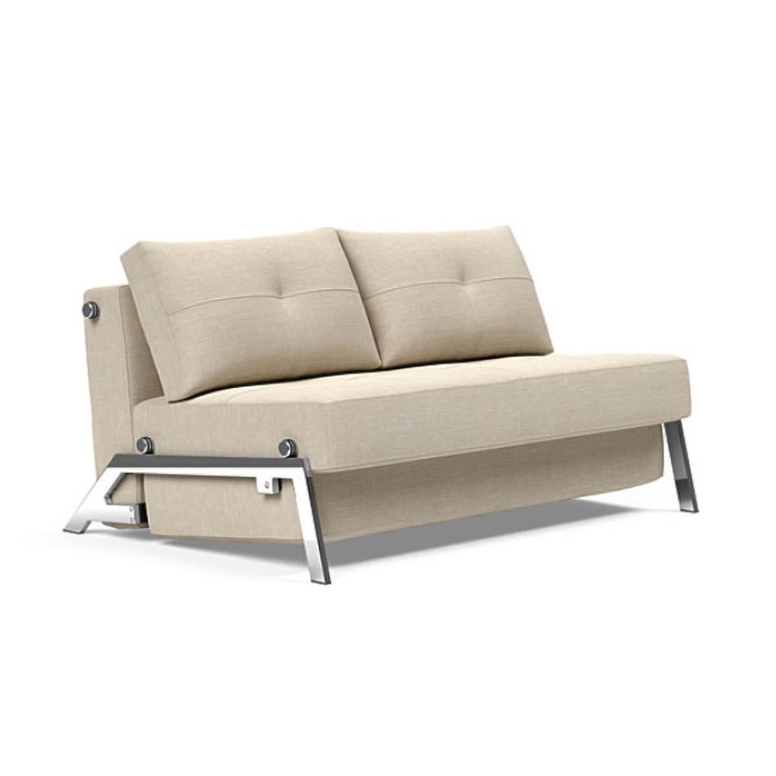 Cubed Full Size Sofa Bed With Chrome Legs