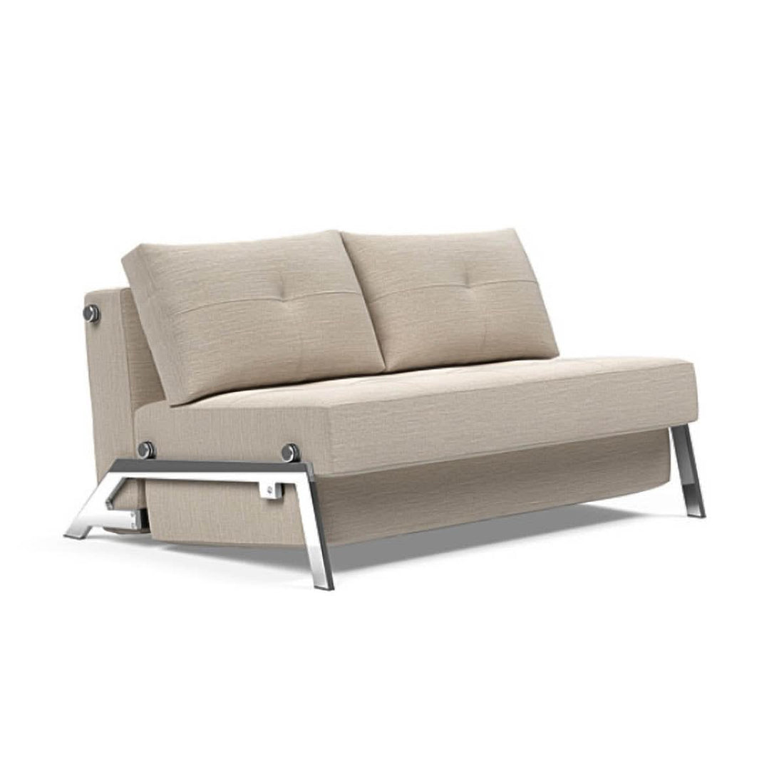 Cubed Full Size Sofa Bed With Chrome Legs