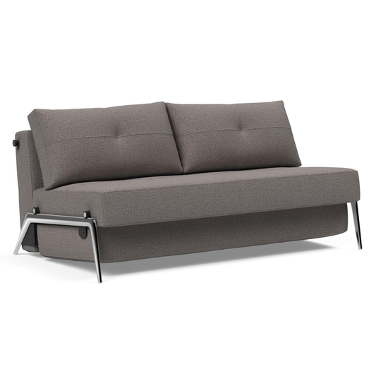 Cubed Queen Size Sofa Bed With Aluminum Legs