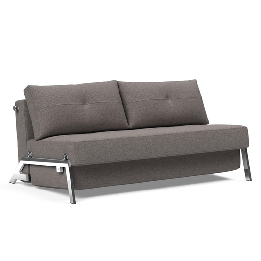 Cubed Queen size Sofa Bed With Chrome Legs