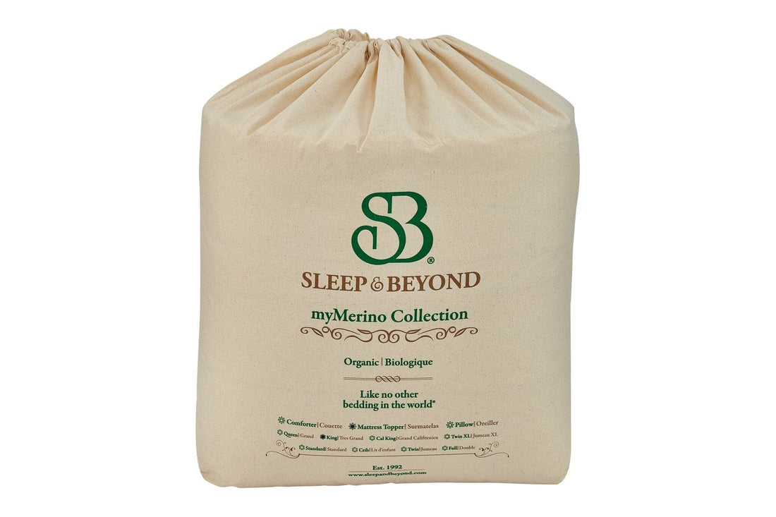 Natural Sleep Merino Comforter with Organic Cotton Duvet Cover Set