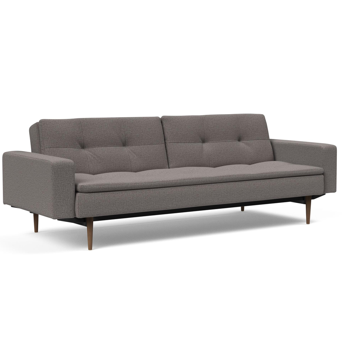 Cubed Full Size Sofa Bed With Dark Wood Legs