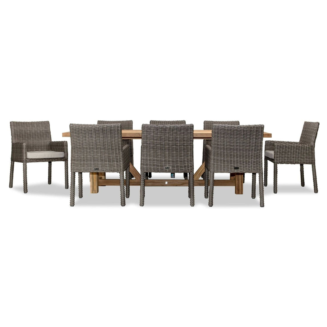 Dune Noble 8 Seat Reclaimed Teak Outdoor Dining Set