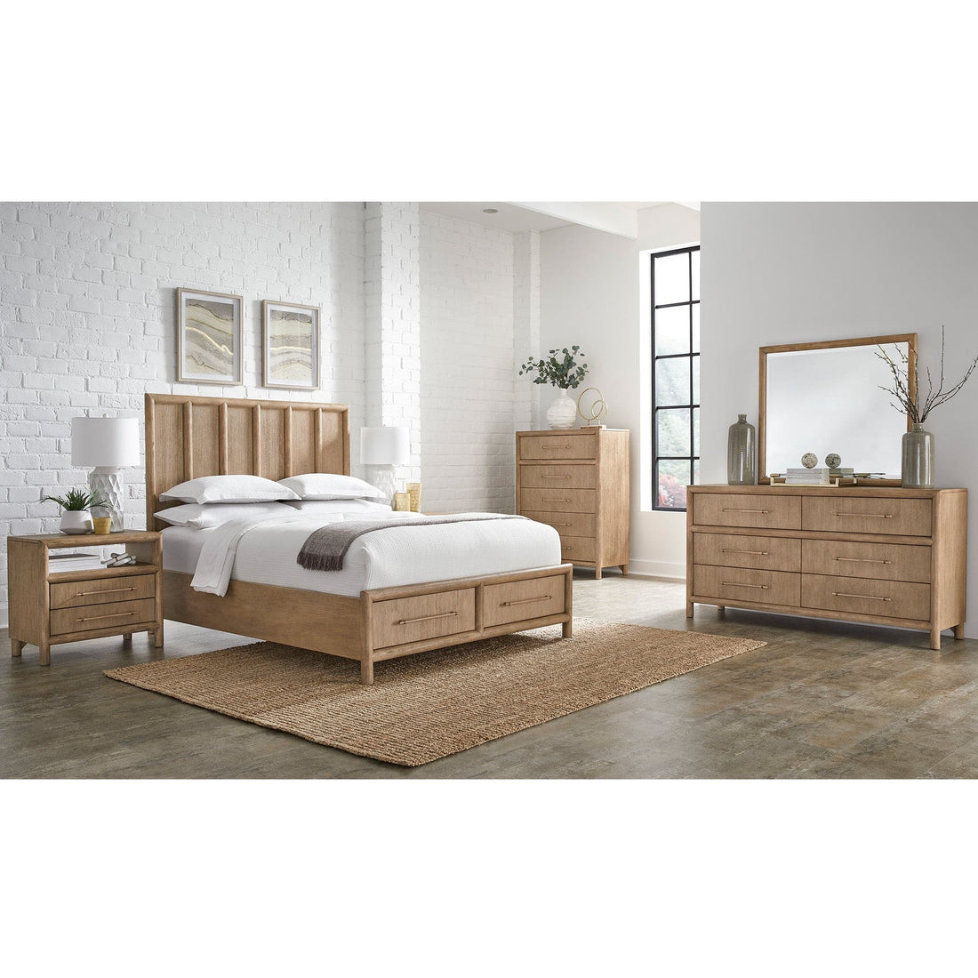 Dorsey Wooden Panel Storage Bed