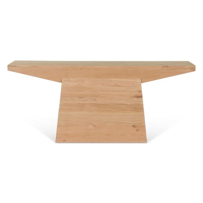 Incus 68" Modern Console Table in Natural Oak - Home Trends & Design