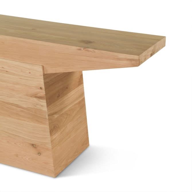 Incus 68" Modern Console Table in Natural Oak - Home Trends & Design