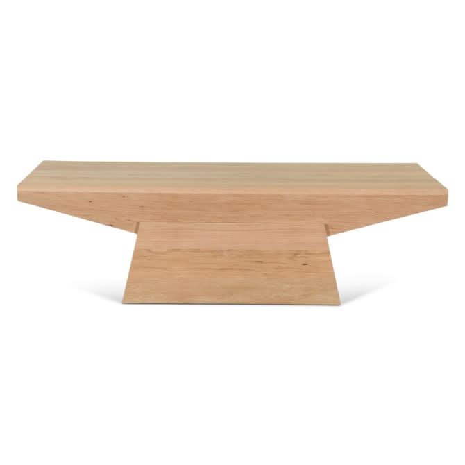 Incus 58" Modern Coffee Table in Natural Oak - Home Trends & Design