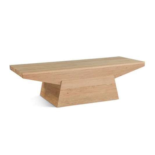 Incus 58" Modern Coffee Table in Natural Oak - Home Trends & Design