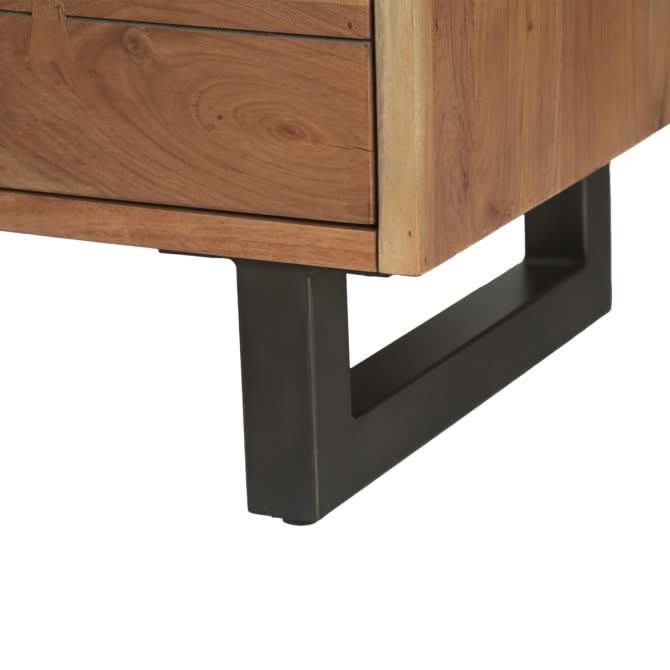 Glenwood 52" Tall Chest in Smoked Acacia - Home Trends & Design