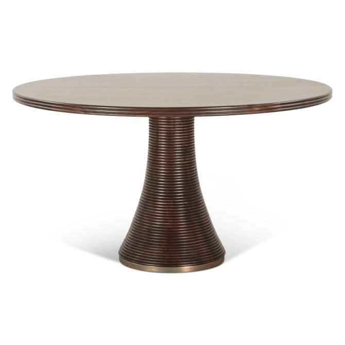 Provence 54" Round Dining Table in Dark Sienna - Home Trends & Design