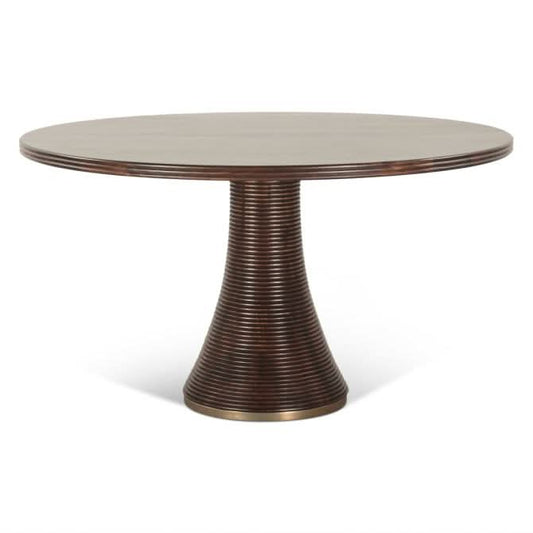 Provence 54" Round Dining Table in Dark Sienna - Home Trends & Design