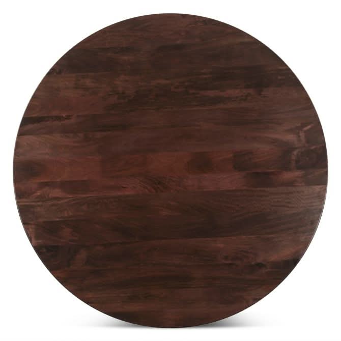 Provence 54" Round Dining Table in Dark Sienna - Home Trends & Design