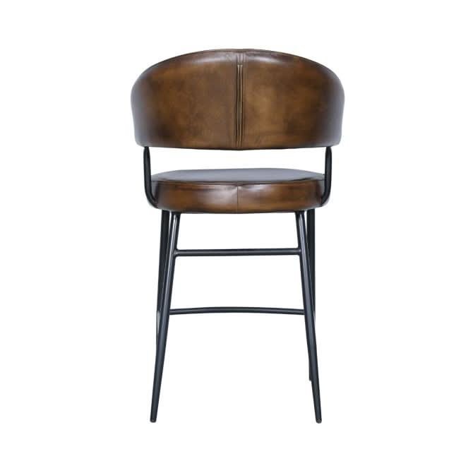 Brisbane Modern Buffalo Leather Counter Chair - Home Trends & Design