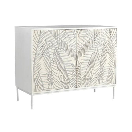 Isla 38" Two Door Cabinet in Coastal White - Home Trends & Design