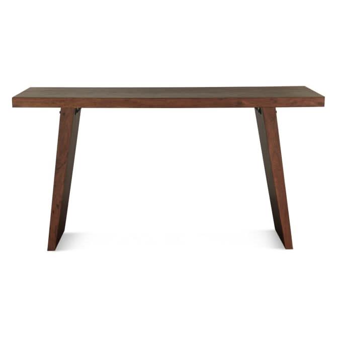 Hampton 68" Acacia Wood Gathering Table in Walnut - Home Trends & Design