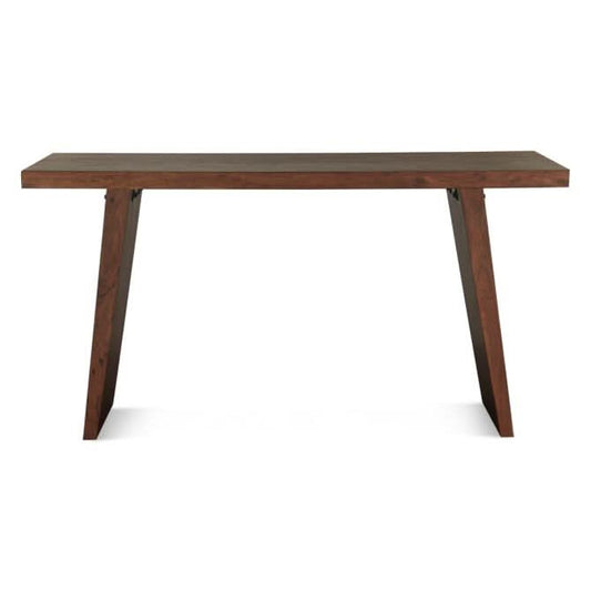  Hampton 68" Acacia Wood Gathering Table in Walnut - Home Trends & Design 