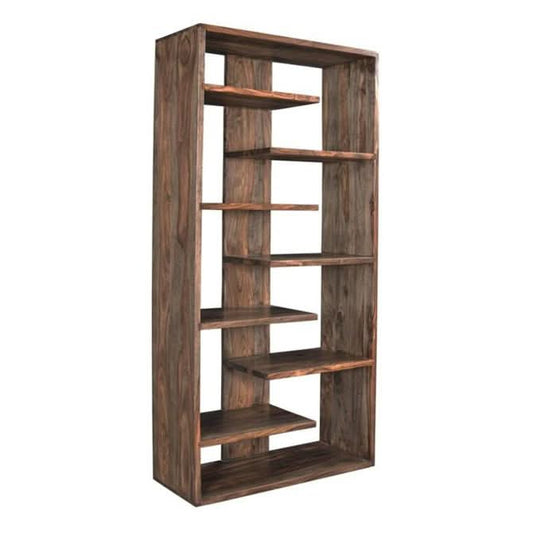 Acres 70" Tall Bookshelf in Brownstone - Home Trends & Design