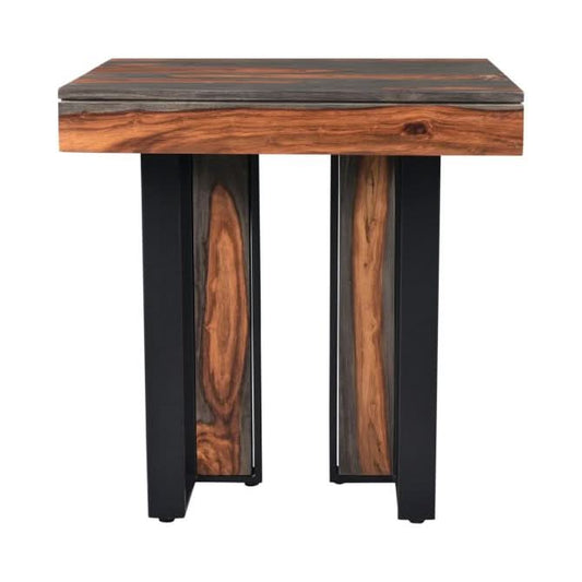  Summit 26" Modern End Table in Capri Sheesham - Home Trends & Design 