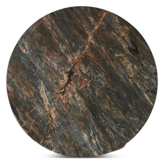  Caldera Lava Marble Coffee Table with Dark Oak Base - Home Trends & Design 