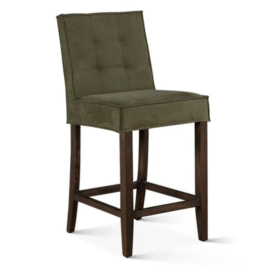 Aven Green Eco - Suede Counter Chair - Home Trends & Design