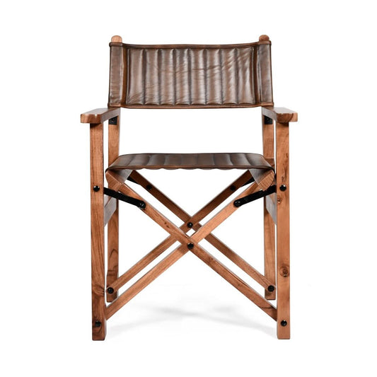  Galway 23" Folding Dining Chair in Antique Whiskey - Home Trends & Design 