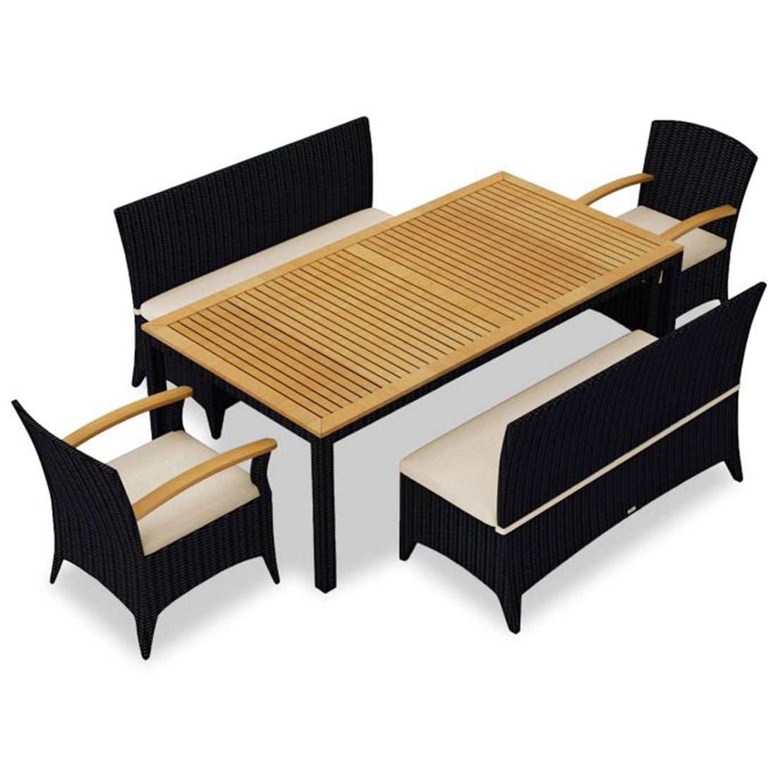 Arbor 5 Piece Bench Dining Set