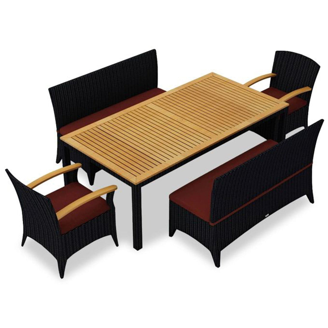 Arbor 5 Piece Bench Dining Set