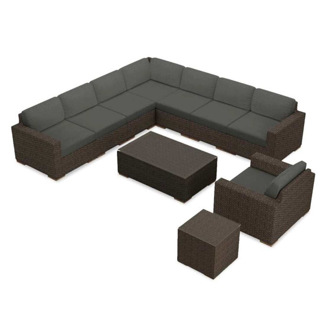 Arden 10 Piece Club Chair Sectional Set