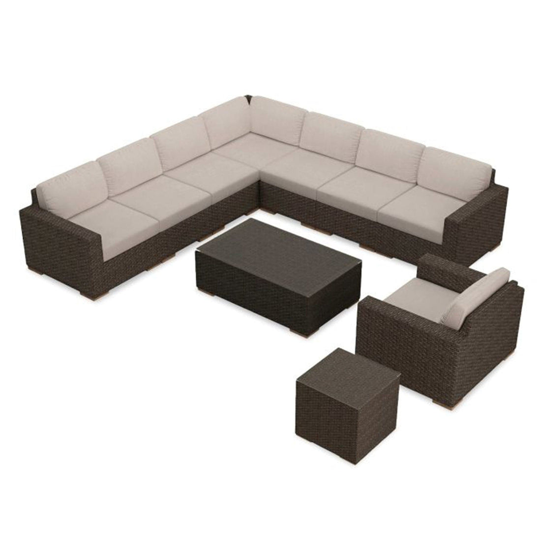 Arden 10 Piece Club Chair Sectional Set