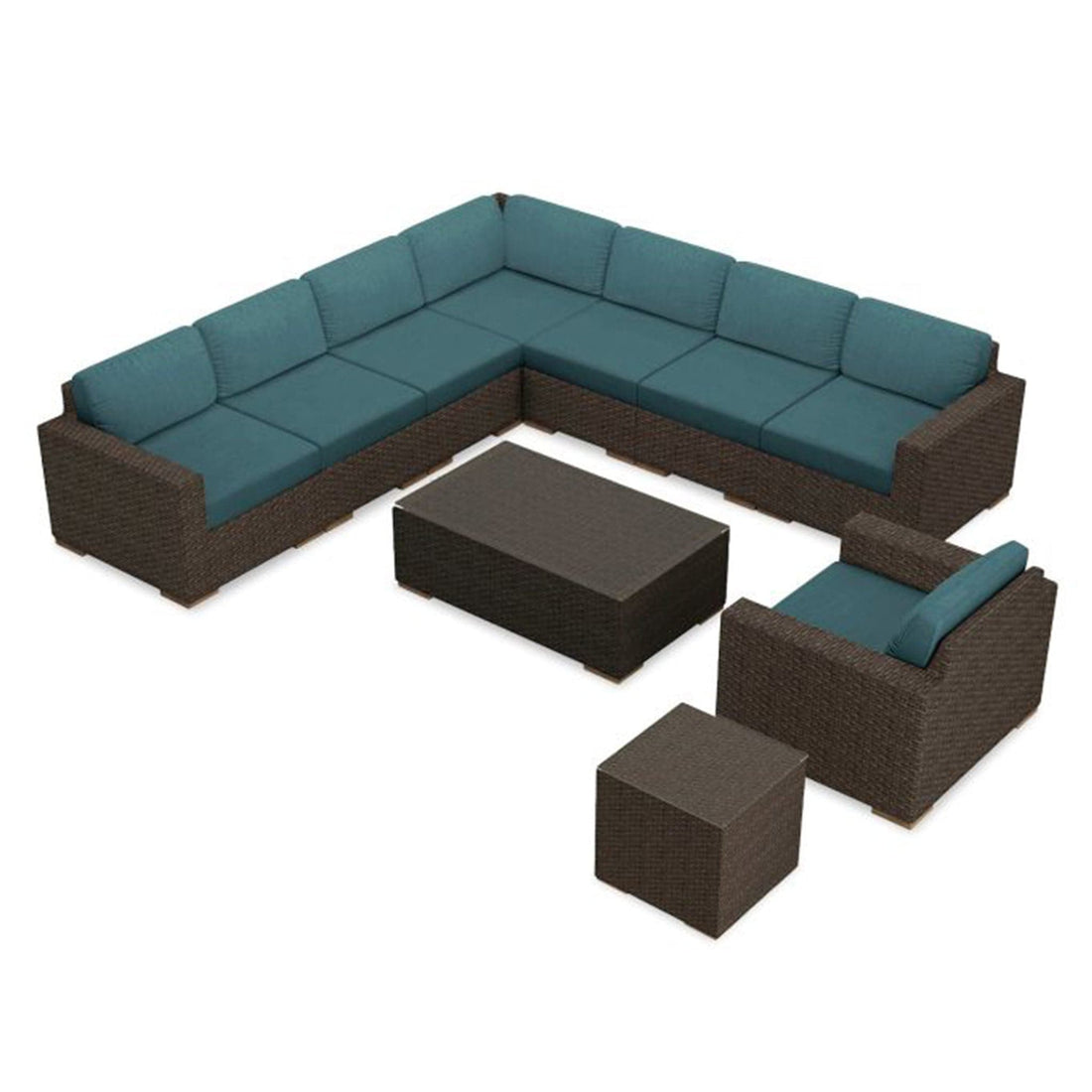 Arden 10 Piece Club Chair Sectional Set