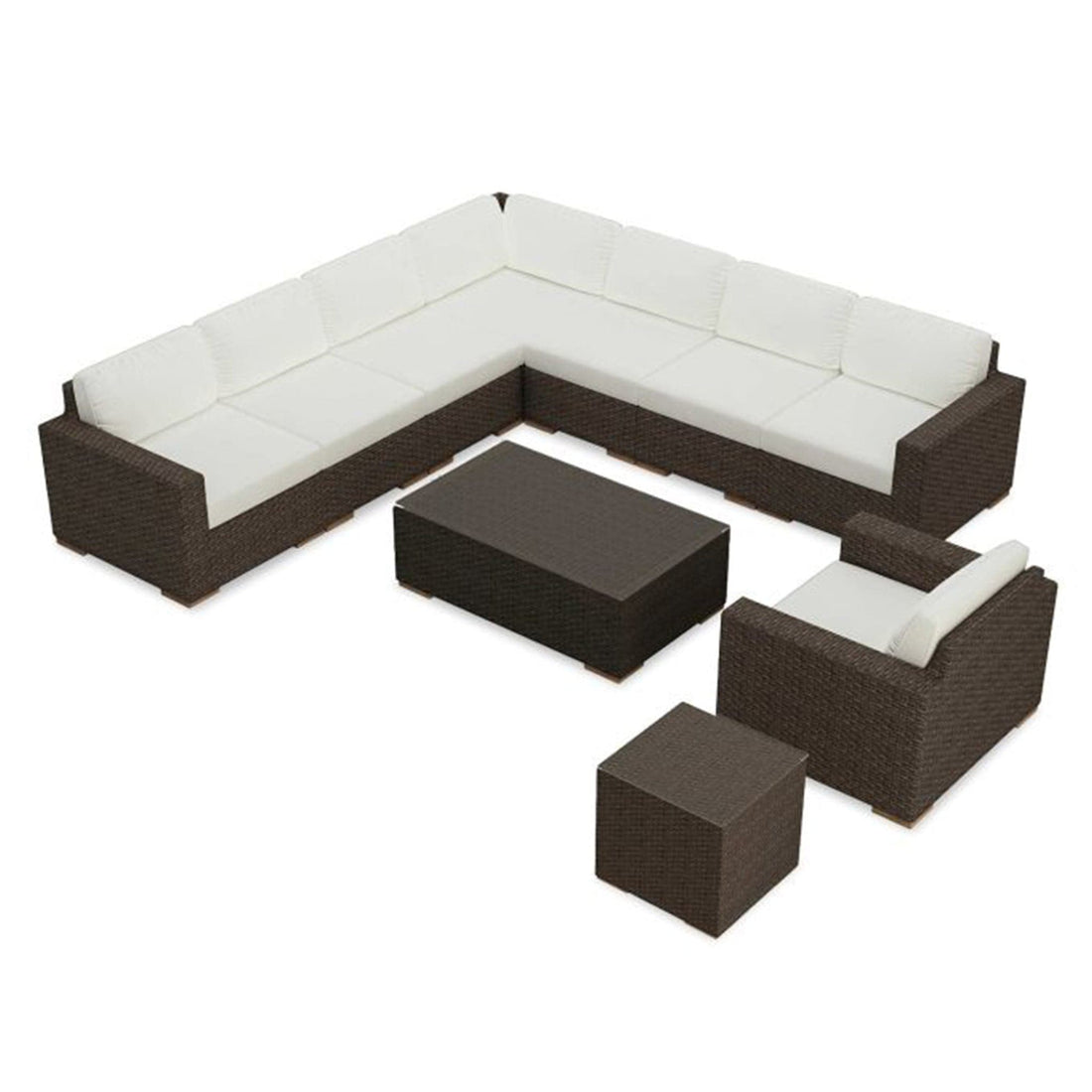 Arden 10 Piece Club Chair Sectional Set