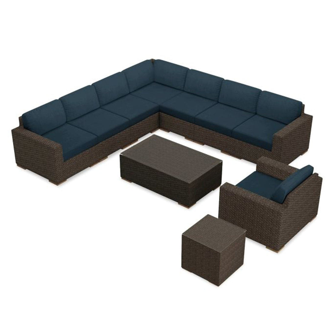 Arden 10 Piece Club Chair Sectional Set