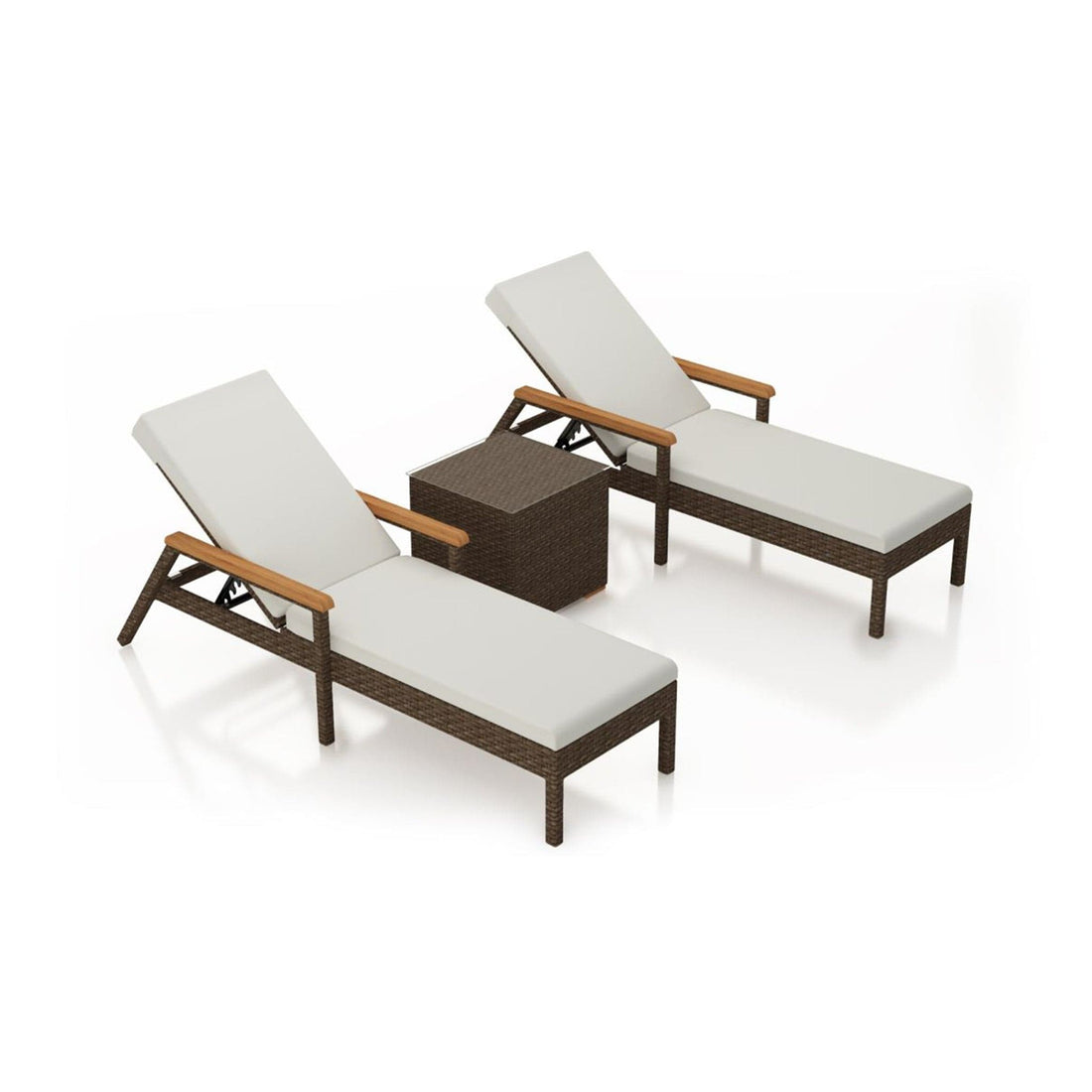 Arden 3 Piece Reclining Chaise Lounge Set