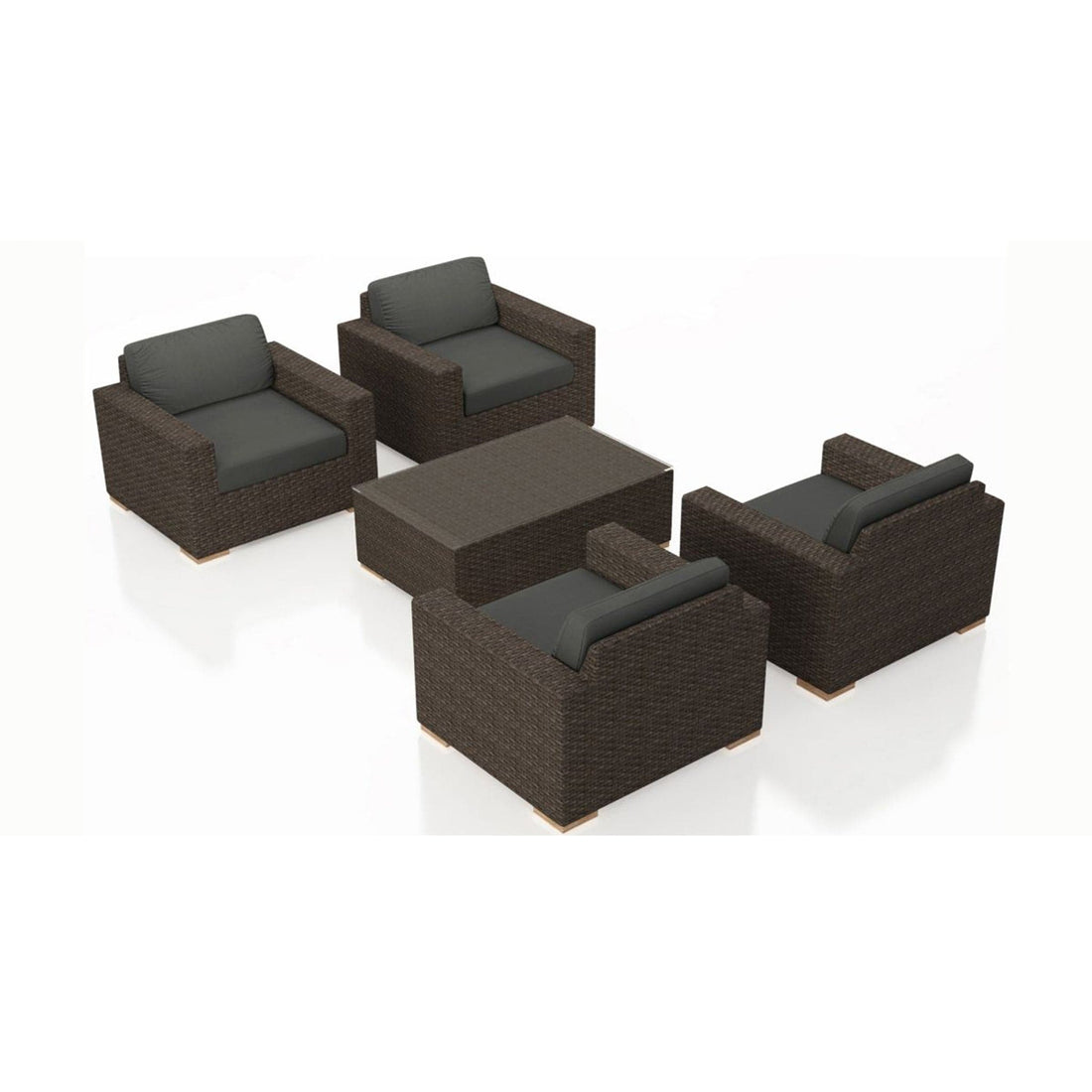 Arden 5 Piece 4-Seat Club Chair Set