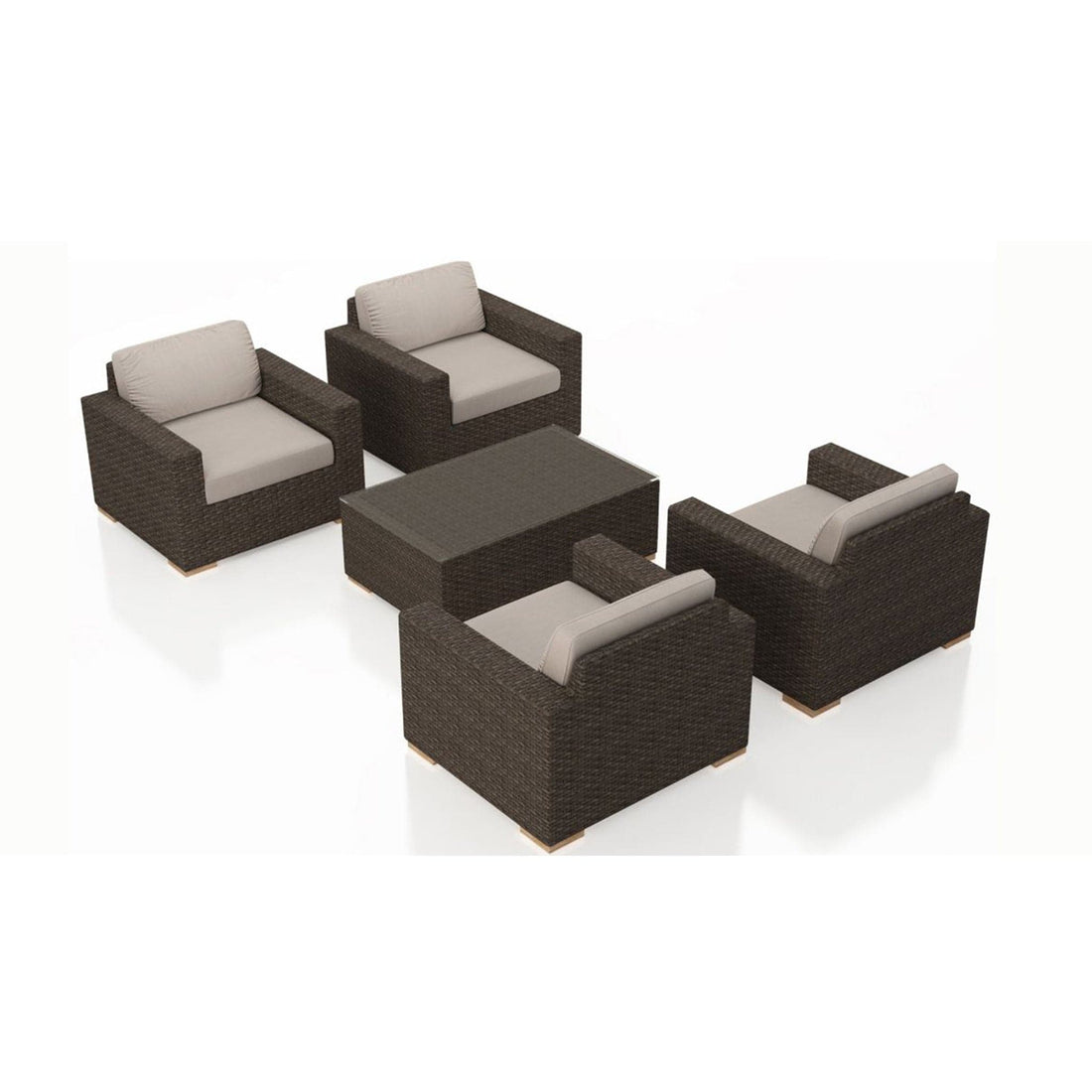 Arden 5 Piece 4-Seat Club Chair Set