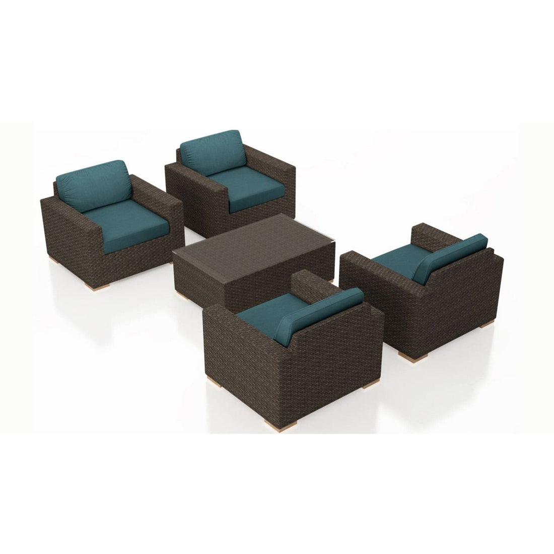 Arden 5 Piece 4-Seat Club Chair Set