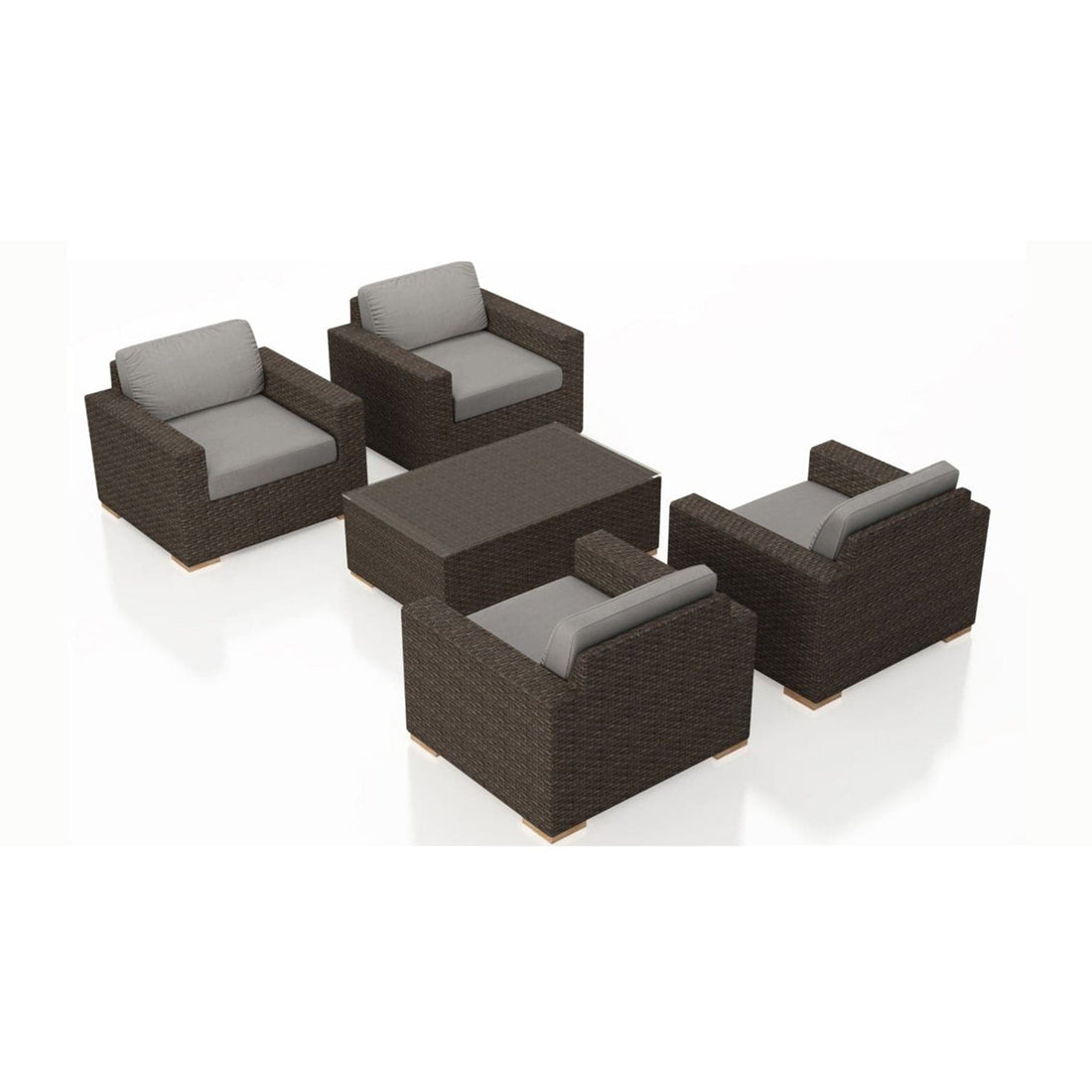 Arden 5 Piece 4-Seat Club Chair Set