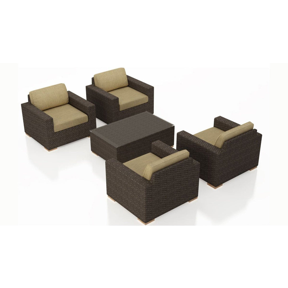 Arden 5 Piece 4-Seat Club Chair Set