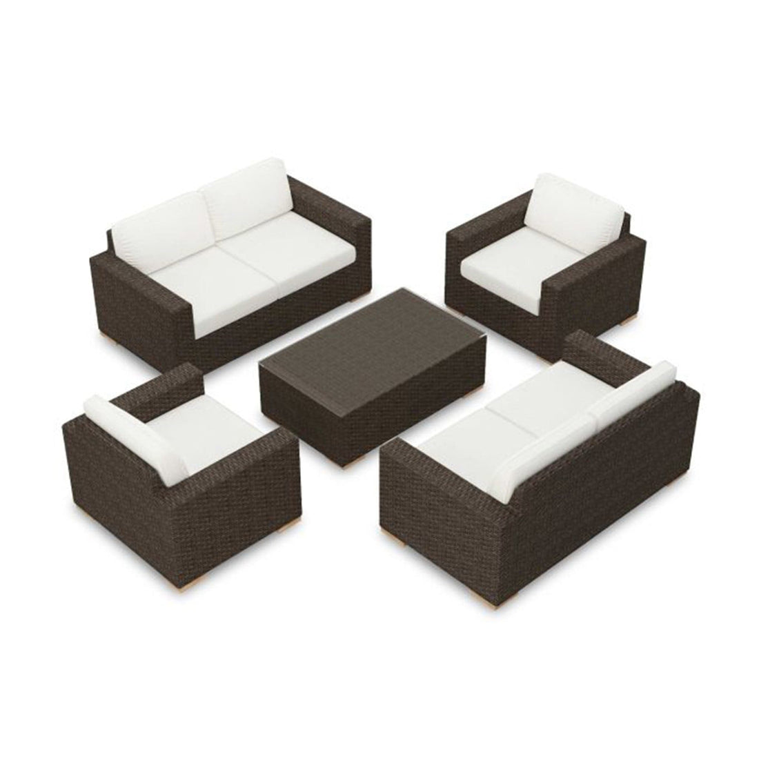 Arden 5 Piece Double Loveseat Set