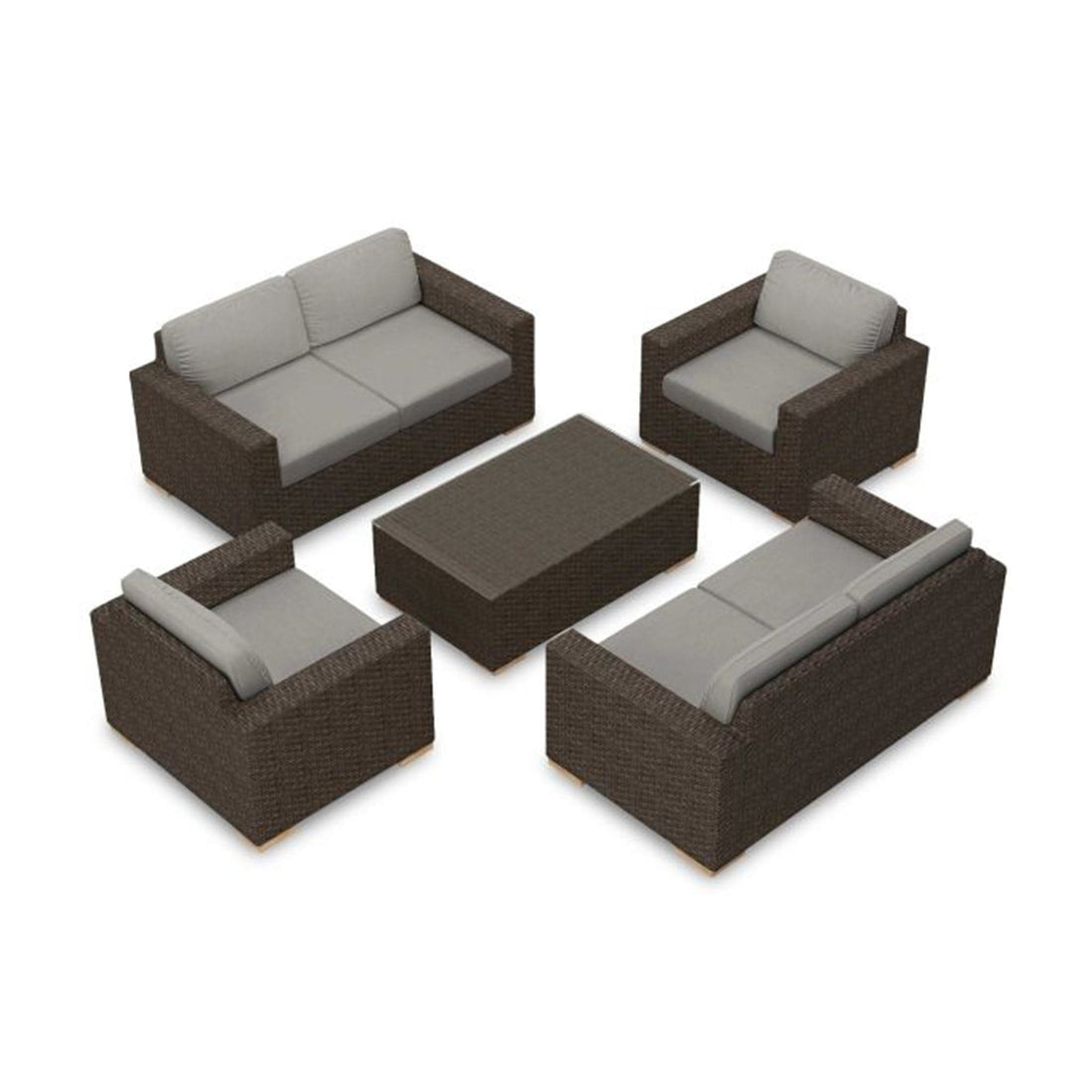 Arden 5 Piece Double Loveseat Set