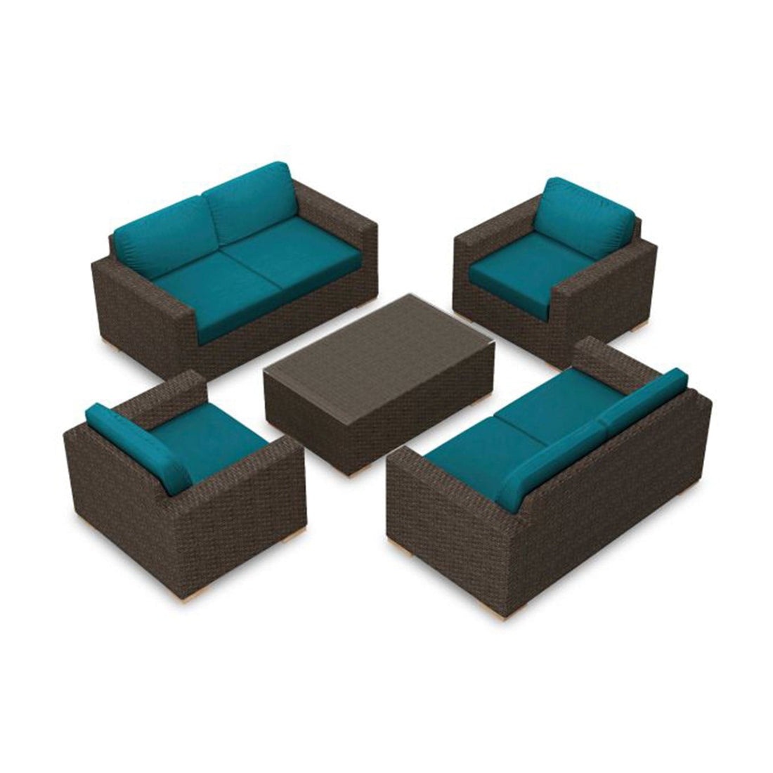 Arden 5 Piece Double Loveseat Set