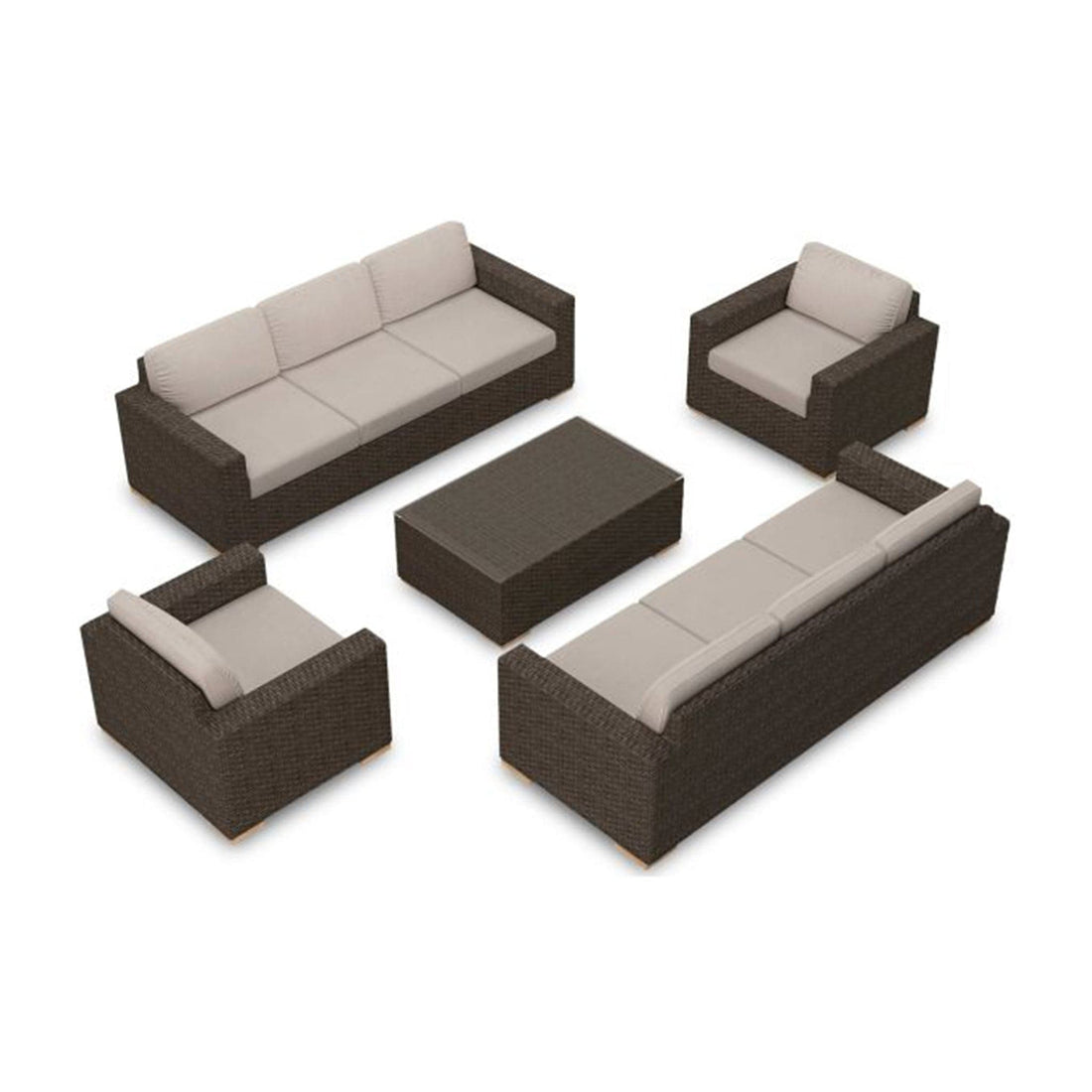 Arden 5 Piece Double Sofa Set