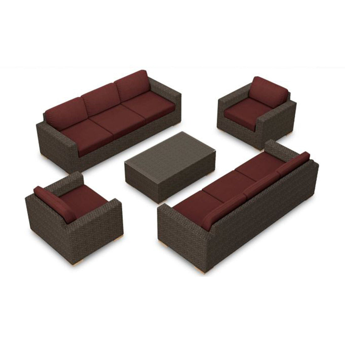 Arden 5 Piece Double Sofa Set