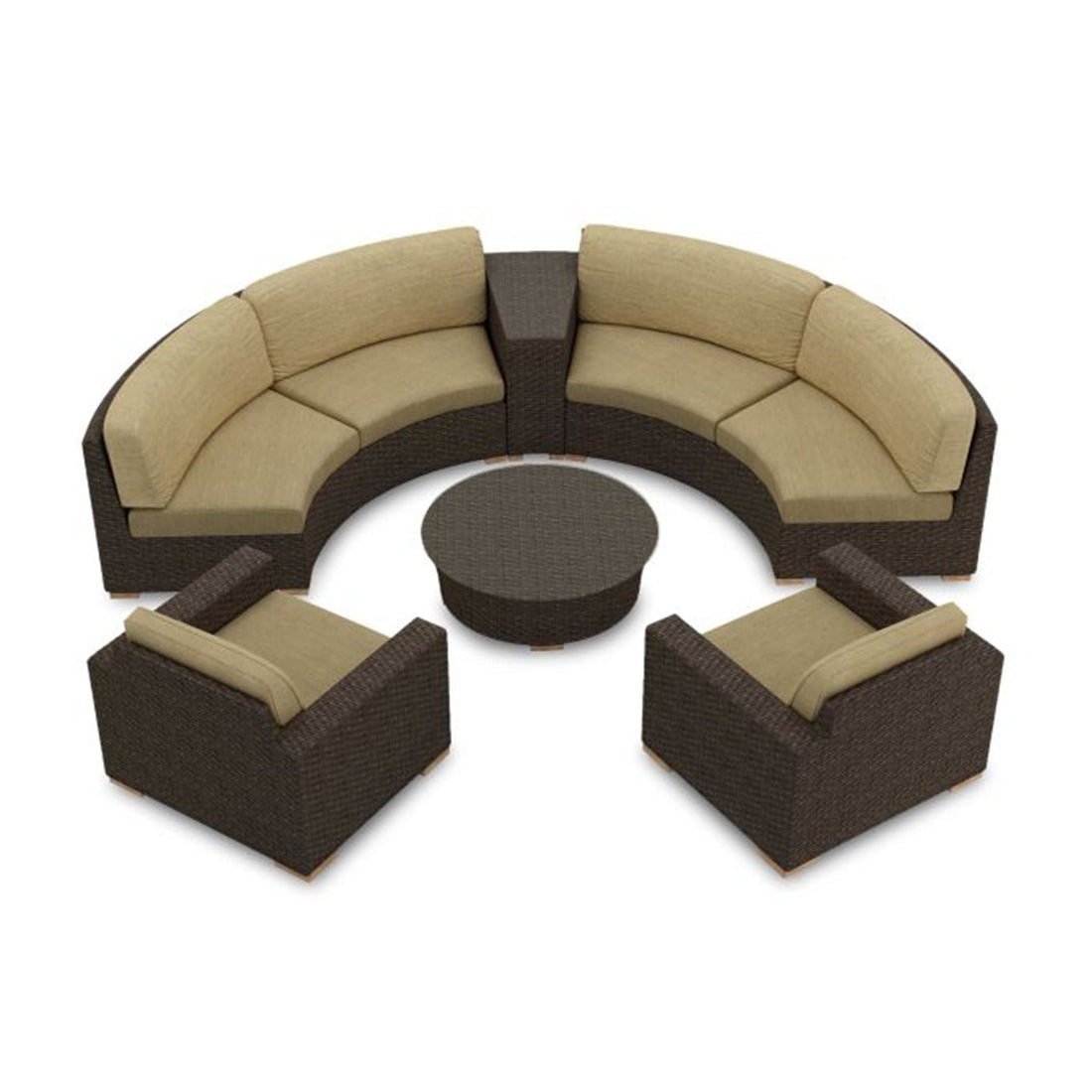 Arden 6 Piece Curve Sectional Set