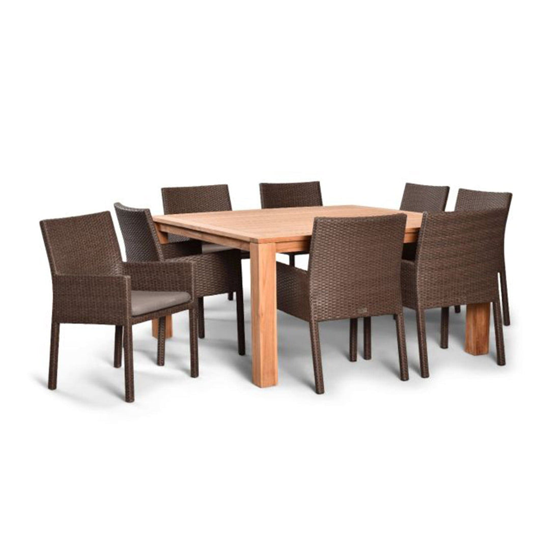 Arden Teak 9 Piece Square Dining Set