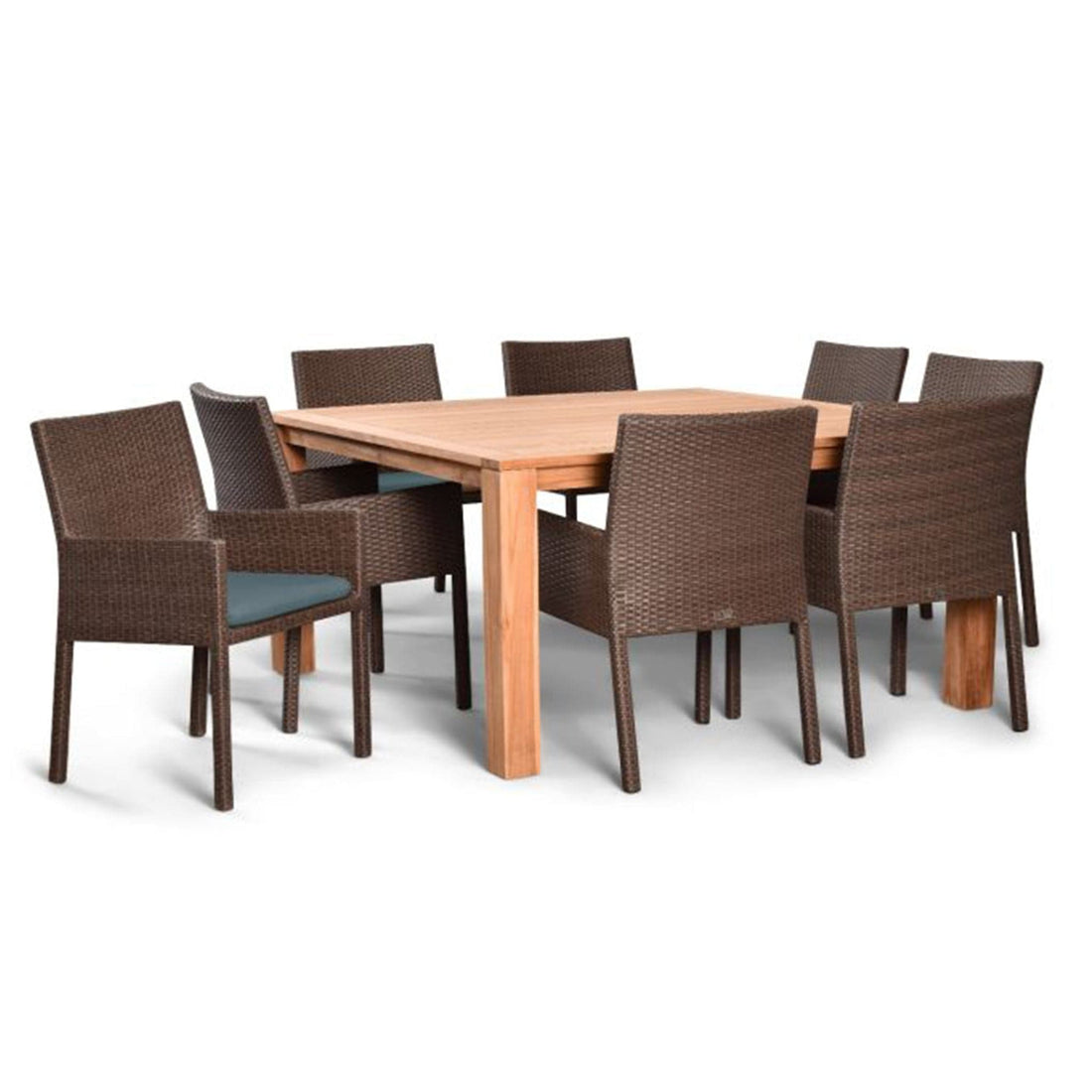 Arden Teak 9 Piece Square Dining Set